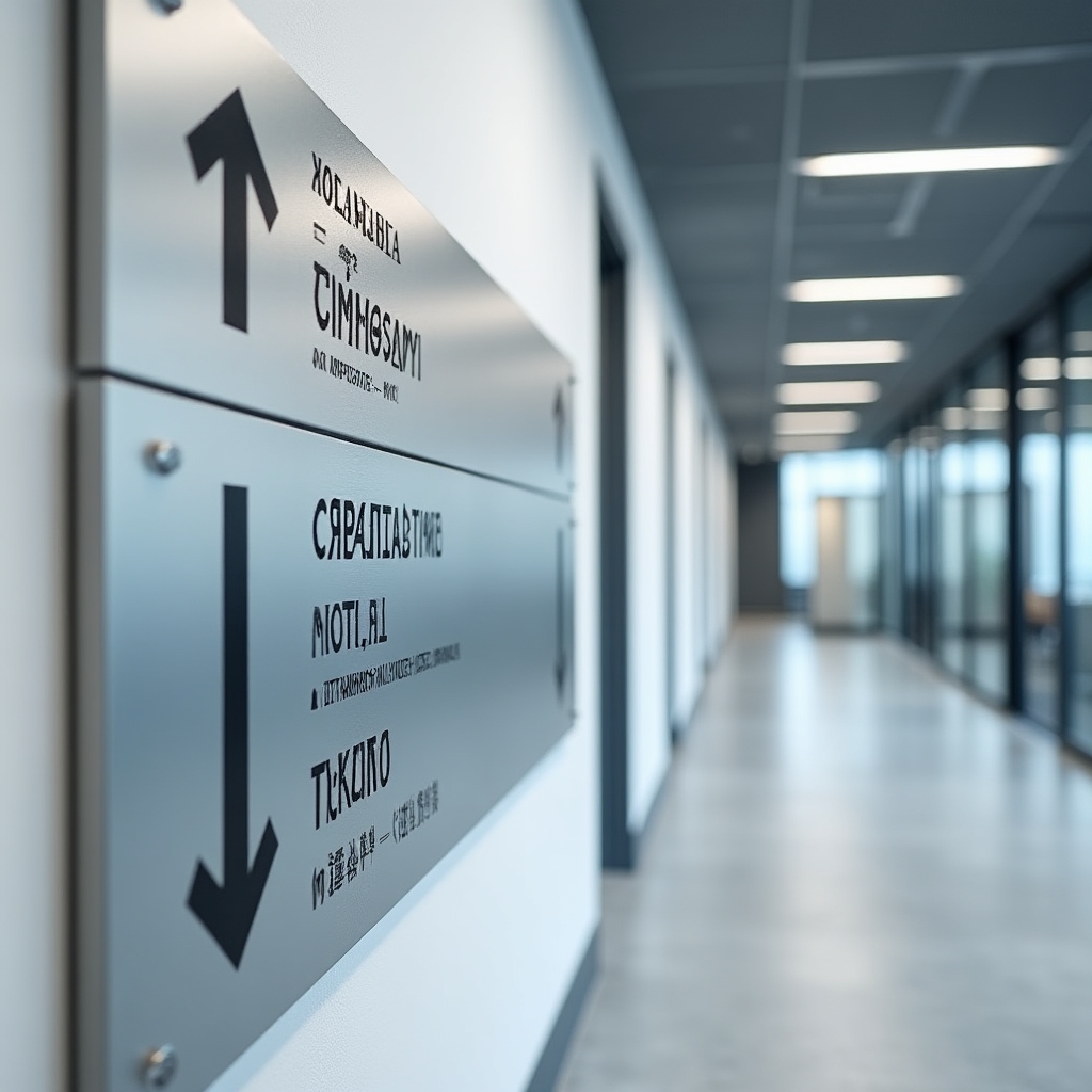 Навигационные таблички в бизнес-центре